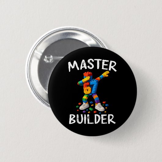 Master Builder Dabbing 67 Meme Bausteine Bri Button (Vorne & Hinten)