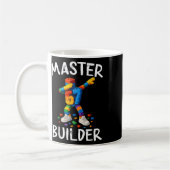 Master Builder Dabbing 67 Meme Bausteine Bri Kaffeetasse (Links)