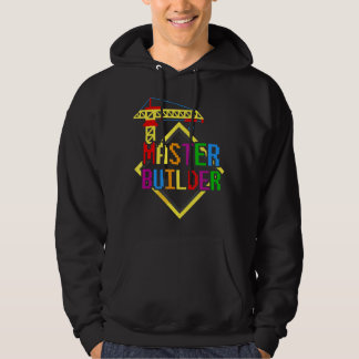 Master Builder Engineer Gebäude Blocks Bricks Bri Hoodie