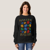 Master Builder Gebäude Blöcke für Jungen Kinder Mä Sweatshirt (Vorne ganz)