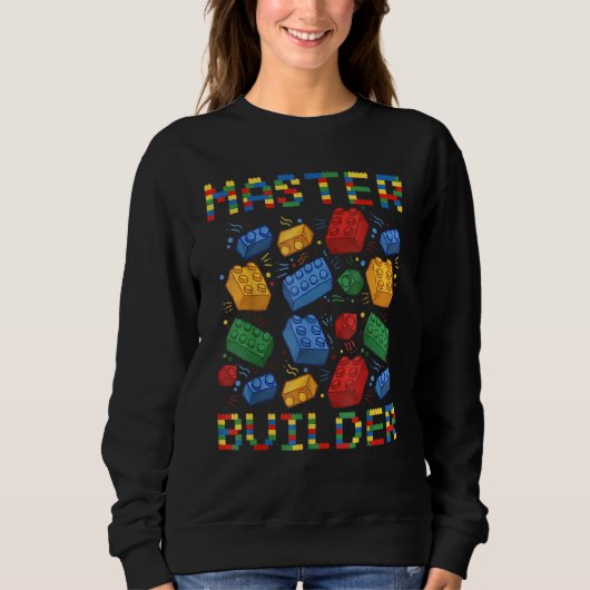 Master Builder Gebäude Blöcke für Jungen Kinder Mä Sweatshirt (Vorderseite)