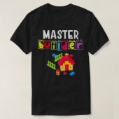 Master Builder Gebäude blockiert Backsteinbauer an T-Shirt (Design vorne)
