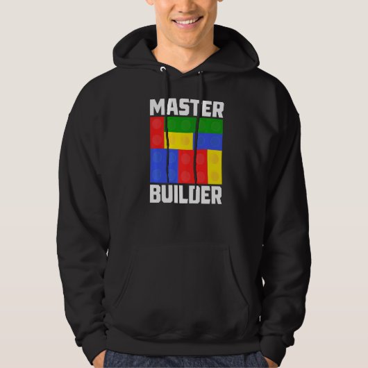 Master Builder Gebäude blockiert Brick Builder Mas Hoodie (Vorderseite)