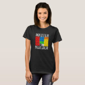 Master Builder Gebäude blockiert Brick Builders To T-Shirt (Vorne ganz)