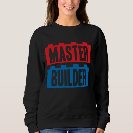 Master Builder Gebäude blockiert Männer Jugend 3 Sweatshirt (Vorderseite)