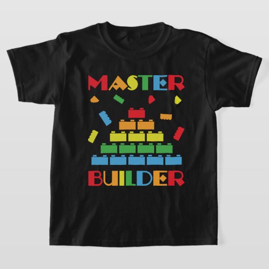Master Builder Gebäude blockiert spielzeug-lustige T-Shirt (Ablage )
