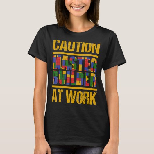 Master Builder Gebäude blockiert Steine 1 T-Shirt (Vorderseite)