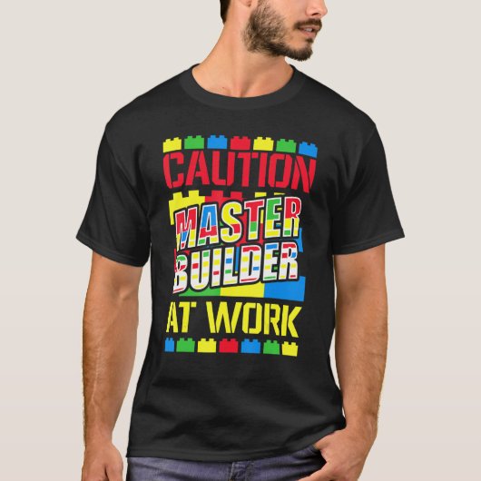 Master Builder Gebäude blockiert Steine 7 T-Shirt (Vorderseite)