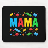 Master Builder Gebäude Bricks Blocks Funny Mother Mousepad (Vorne)