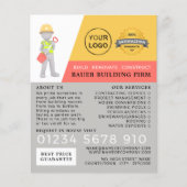 Master Builder, Gebäude Firm, Baumeisterwerbung Flyer (Vorne)