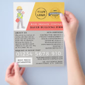 Master Builder, Gebäude Firm, Baumeisterwerbung Flyer (Hand)