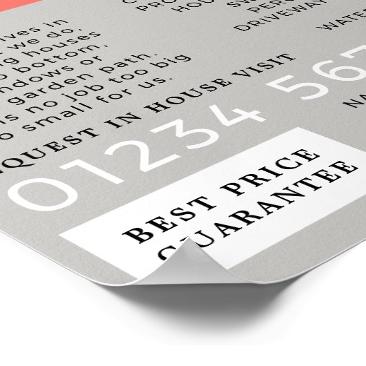 Master Builder, Gebäude Firm, Baumeisterwerbung Poster (Ecke)