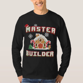 Master Builder Gingerbread House Construction Deko T-Shirt