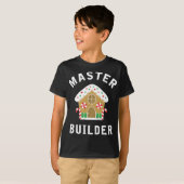 Master Builder Gingerbread House Funny Christmas B T-Shirt (Vorne ganz)