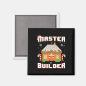 Master Builder Gingerbread House Weihnachtsblock B Magnet (Vorderseite/Rückseite)