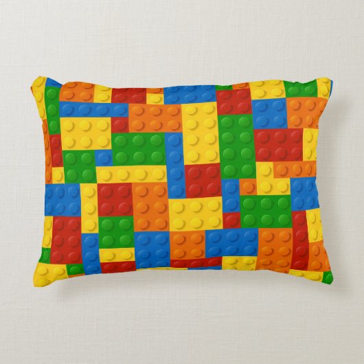 Master Builder Kids Blocks - Rectangle Pillow Dekokissen (Vorderseite)