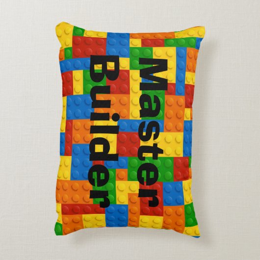 Master Builder Kids Blocks - Rectangle Pillow Dekokissen (Rückseite(Vertikal))