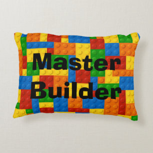 Master Builder Kids Blocks - Rectangle Pillow Dekokissen