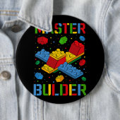 Master Builder Kids Gebäude blockiert Brick Builde Button (Beispiel)