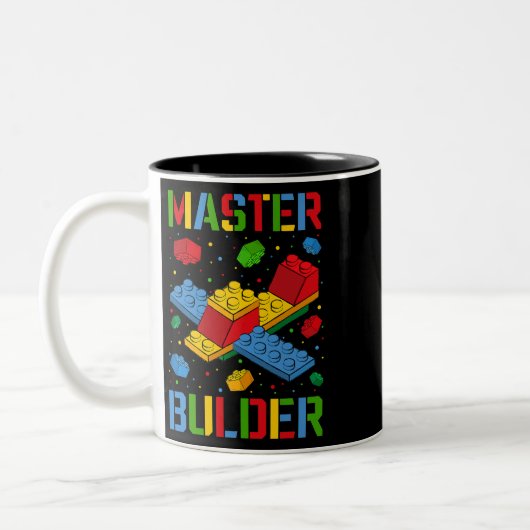 Master Builder Kids Gebäude blockiert Brick Builde Zweifarbige Tasse (Links)