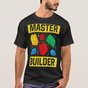 Master Builder Kids Gebäude blockiert Brick Toy Ma T-Shirt