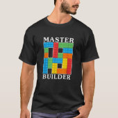 Master Builder Kids Gebäude blockiert Bricks Toys  T-Shirt (Vorderseite)