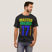 Master Builder Level 17 Unverriegelte 17. Geburtst T-Shirt (Vorne ganz)