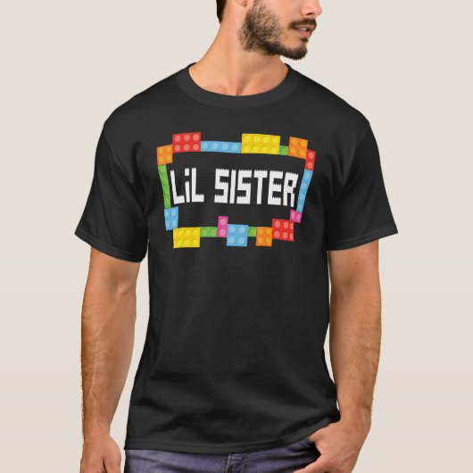 Master builder Lil Sister Bricks Blocks Building F T-Shirt (Vorderseite)