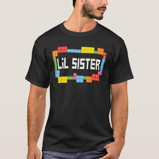 Master builder Lil Sister Bricks Blocks Building F T-Shirt (Vorderseite)