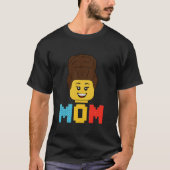 Master Builder Mama Gebäude Bricks Blöcke übereins T-Shirt (Vorderseite)