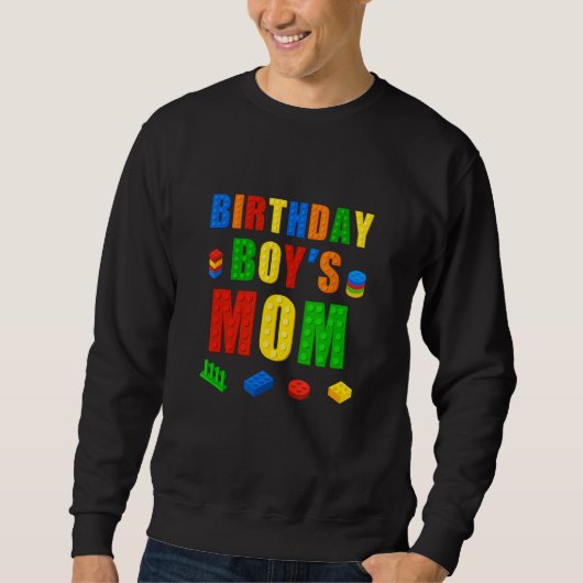 Master Builder Mama Geburtstag Junge Gebäude Brick Sweatshirt (Vorderseite)