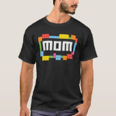 Master builder Mom Bricks Blocks Building Family S T-Shirt (Vorderseite)