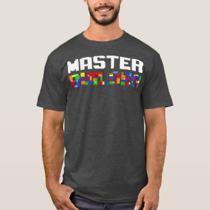 Master Builder Niedlich Block Gebäude Kids Toys Br T-Shirt