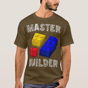 Master Builder Niedlich Block Gebäude Kids Toys Br T-Shirt