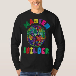 Master Builder Niedlich Block Gebäude Kids Toys Br T-Shirt