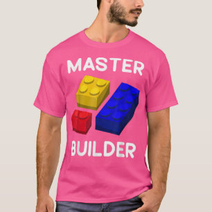 Master Builder Niedlich Block Gebäude Kids Toys Br T-Shirt