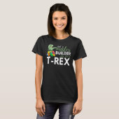 Master Builder Niedlich Block Gebäude Rex T-Shirt (Vorne ganz)