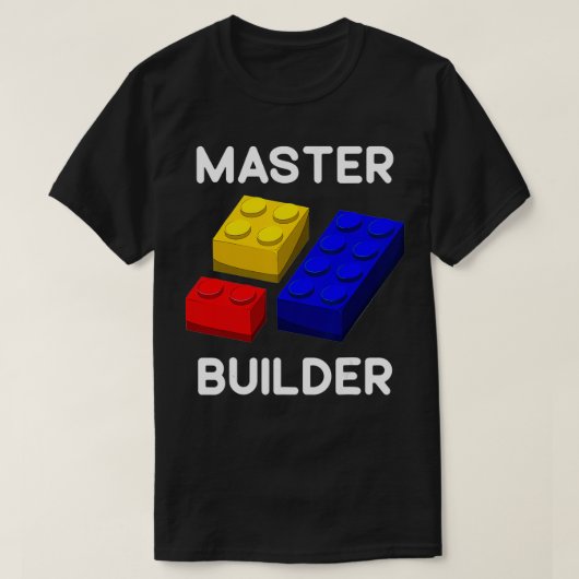 Master Builder Niedlich Block Gebäude Toys Brick B T-Shirt (Design vorne)