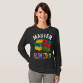 Master Builder Niedlich Brick Builder Blocks Toys T-Shirt (Vorne ganz)