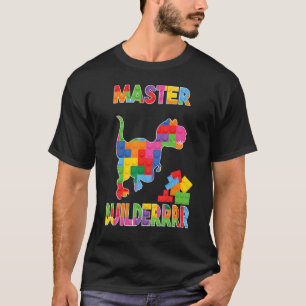 Master Builder Rex Gebäude Block für Kinder Männer T-Shirt