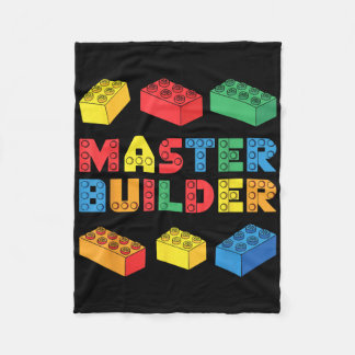 Master Builder Shirt Bricks blockiert Erwachsene K Fleecedecke