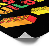 Master Builder Shirt Bricks blockiert Erwachsene K Poster (Ecke)