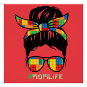 Master Builder-Shirt | Gebäude Blockkopf Poster (Vorderseite)