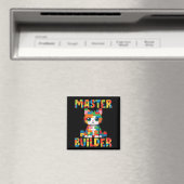 Master Builder Süße Katze Baustein Spielzeug Kitty Magnet (In Situ (Geschirrspüler))