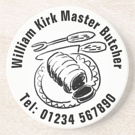 Master Butcher Getränkeuntersetzer (Vorne)