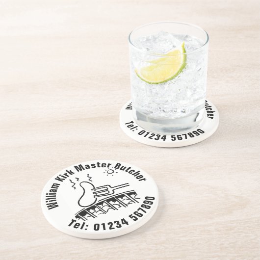 Master Butcher Getränkeuntersetzer (Seite)