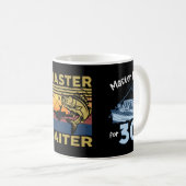 Master Byiter Fishing-Shirt Funny Grandpa B Vater Kaffeetasse (VorderseiteRechts)
