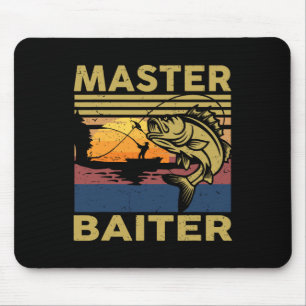 Master Byiter Fishing-Shirt Funny Grandpa B Vater  Mousepad
