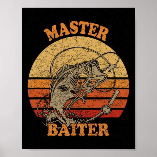 Master Byiter Funny Fishing Poster (Vorne)