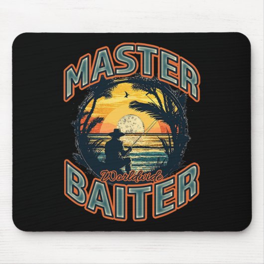 Master Byiter Weltweiter Fischereienthusiast Mousepad (Vorne)
